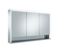 KEUCO Royal Lumos armario con espejo 3 puertas, puerta corta, estante abierto, 1200mm, 14305171303, Versión: con control Dalí