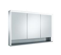 KEUCO Royal Lumos armario con espejo 3 puertas, puerta corta, estante abierto, 1200mm, 14325171301, Versión: sin control Dalí