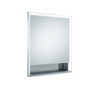 KEUCO Royal Lumos armario de pared con espejo 1 puerta, puerta corta, compartimento abierto, tope izquierdo, 650mm, 14311171201, Versión: sin control Dalí