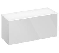 KEUCO ROYAL REFLEX aparador, 1 extracción frontal, 800x360x335mm, 34010110000, Cuerpo/Frontal: Laca antracita seda mate/vidrio antracita