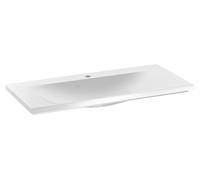 KEUCO ROYAL REFLEX lavabo empotrado de fundición mineral, 1 agujero para grifo, con rebosadero, 1000x30x490mm, blanco, 34071311001
