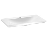 KEUCO ROYAL REFLEX lavabo empotrado de fundición mineral, 1 agujero para grifo, con rebosadero, 800x30x490mm, blanco, 34061318001