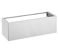 KEUCO ROYAL REFLEX mueble bajo para lavabo, 1 extracción frontal, 1296x450x487mm, 34080130000, Cuerpo/Frontal: Titanio lacado seda mate / Titanio vidrio