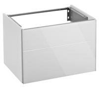 KEUCO ROYAL REFLEX mueble bajo para lavabo, 1 extracción frontal, 646x450x487mm, 34050570000, Cuerpo/Frontal: Negro Seda lacado mate / Vidrio Negro