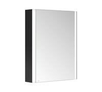 KEUCO SOMARIS armario con espejo, de pared, 1 puerta, abatible a la izquierda, 600mm, 14501371200, Color: Negro Mate