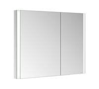 KEUCO SOMARIS armario con espejo, de pared, 2 puertas, asimétrico, con calefacción de espejos, 1000mm, 14513002201, Color: Espejo