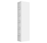 KEUCO X-LINE armario alto, 1 puerta, con bisagra a la derecha, balda lateral, 480x1750x300mm, 33131110002, Cuerpo/Frontal: Laca antracita seda mate/vidrio antracita