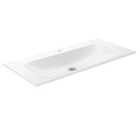 KEUCO X-Line lavabo empotrado de cerámica, 1007x17x494mm, con 1 agujero para grifo, blanco, 33170311001