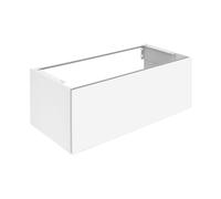 KEUCO X-LINE mueble bajo para lavabo, 1 extracción frontal, 1000x400x490mm, 33171290000, Cuerpo/Frontal: Inox lacado satinado mate / Inox cristal satinado