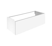 KEUCO X-LINE mueble bajo para lavabo, 1 extracción frontal, 1200x400x490mm, 33181140000, Cuerpo/Frontal: Laca trufa seda mate / cristal trufa