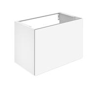 KEUCO X-LINE mueble bajo para lavabo, 1 extracción frontal, 800x605x490mm, 33162140000, Cuerpo/Frontal: Laca trufa seda mate / cristal trufa