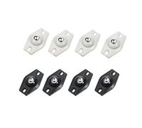 KEUGT 8 Piezas Ruedas Autoadhesivas,Ruedas Giratorias de 360 Grados,Ruedas para Muebles Pequeños,Mini Ruedas Autoadhesivas para Caja de Almacenamiento Muebles Pequeños,Bote de Basura