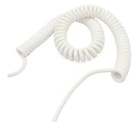 KEuLen Cable Espiral de Resorte, Cable en Espiral, Cable espiral de resorte de 6 núcleos, cable telescópico cuadrado de 0,15 mm, extensión en espiral(Stretch 4 meter)