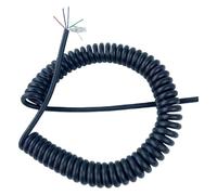 KEuLen Cable Espiral de Resorte, Cable en Espiral, Extensión de cable espiral con resorte telescópico de alambre blindado(Stretch 10 meter)