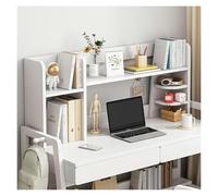 KEuLen Estantería de Escritorio, Estante de Escritorio, Librería de Escritorio de Madera Maciza for Ordenador, Estante Expositor Ajustable(B,80X20X48CM)