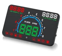 KEuLen Head Up Display,Pantalla de Visualización Frontal, Proyector HUD con Pantalla de 5,8 Pulgadas, Alarma de Exceso de Velocidad y Consumo de Combustible