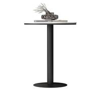 KEuLen Mesa de Bar, Mesa Alta, Encimera de mármol Blanco, mesas auxiliares de Bar for Cocina y Comedor, fáciles de Montar.(105cm(41in))