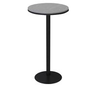 KEuLen Mesa de Bar, Mesa Alta, Mesa de Bar Redonda con Base de Hierro, Ideal for Balcones, Salas de Estar, restaurantes y Espacios pequeños.(Grey,75cm)