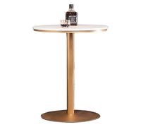 KEuLen Mesa de Bar, Mesa Alta, Mesas Altas con Patas y Base de Metal for Cocina, Patio, Fiesta, Exterior y Espacios pequeños.(125cm(49in))