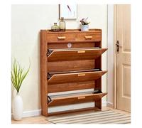 KEuLen Mueble Zapatero, Zapatero Estrecho, Organizador de Zapatos con 3 Puertas abatibles, Armario de Almacenamiento for Entrada y Pasillo, antivuelco.