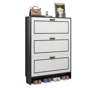 KEuLen Mueble Zapatero, Zapatero Estrecho, Organizador de Zapatos con estantes Ajustables y Cubierta Antipolvo for Dormitorio.(White,100X24X118cm)