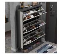 KEuLen Mueble Zapatero, Zapatero Estrecho, Zapatero Independiente con estantes, Ideal for Sala de Estar y Dormitorio.(Double Layer,80cm)