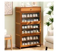 KEuLen Mueble Zapatero, Zapatero Estrecho, Zapatero Independiente de bambú Que Ahorra Espacio en la Entrada, el Pasillo, el Dormitorio y la Sala de Estar.(B,70 * 32 * 117cm)