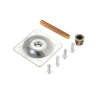 KeuLen Placas de Montaje for Patas de Muebles, 1 Pieza con ángulo de 12° for Patas de Mesa y sillas, con adaptadores de Tornillos y Pernos de suspensión.