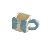 KeuLen Tazas de café, taza marca hecha a mano, té la tarde, leche, boda(Blue)