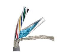 KEUQIXMR 13 AWG 11 2/3/4core Towline Shielded Cable 1 Meter PVC Flexible Wire Resistance To Bending Copper(4 Cores,17 AWG 1meter)