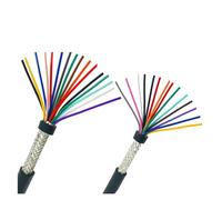 KEUQIXMR 5 Meters 26AWG 24AWG 10/12/14/16/20 Cores Shielded Cable 5meters Pure Copper RVVP Wire Control UL2547 Signal(10 Cores,24 AWG 5 Meters)