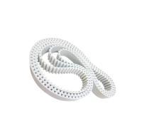 KEUQIXMR Ancho de la correa abierta HTD 3M PU: 10mm /15mm/20mm/25mm/30mm/40mmCorrea transmisión poliuretano temporizada for impresoras 3D, Etc. 1 pieza blanca(4M,15mm)