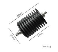 KEUQIXMR Atenuador coaxial SMA Macho a Hembra de 50 vatios, CC-3/4 GHz, 3 dB, 5 dB, 6 dB, 10 dB, 15 dB, 20 dB, 30 dB, 40 dB y 50 dB. Conectores RF.(40db 4G)
