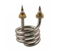 KEUQIXMR Calentador de inmersión de acero inoxidable en espiral, Elemento calentador de agua destilada con cabezal de cobre, altura del tubo de 80mm, 220V, 380V, 2500W, 3000W, 4500W(220V,3000W)