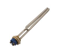 KEUQIXMR Tubo calentador de acero inoxidable 202 con rosca de latón de 1", tubo de elemento calefactor líquido for Sauna con brida de 32mm(220V,210mm 2000W)