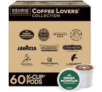 Keurig Coffee Lovers' Collection, paquete variado de cápsulas Keurig K-Cup de una sola porción, café tostado ligero, medio y oscuro, caja de 60 unidades