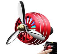 Keuyeo Ambientador con Luz Led para Coche, Forma De Hélice De Fuerza Aérea, Clip De Ventilación para Perfume, Decoración, Ventilador para Vehículo, Aromaterapia, Accesorios De Interior De Coche