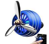 Keuyeo Ambientador con Luz Led para Coche, Forma De Hélice De Fuerza Aérea, Clip De Ventilación para Perfume, Decoración, Ventilador para Vehículo, Aromaterapia, Accesorios De Interior De Coche