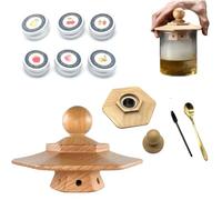 Keuyeo Kit De Ahumador De Cócteles para Whisky, Queso Y Bebidas con Sabor, Accesorios para Fumadores, Accesorios para Bar, Ahumador De Cócteles