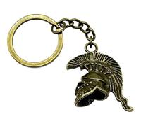 Keuyeo Llavero con Casco Romano Espartano, Llavero De Aleación De Gladiador Griego Guerrero, Llavero Vintage, Regalo De Cumpleaños para Fiesta para Hombres