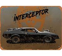 Keviewly Letrero de metal de aspecto vintage - Mad Max Fury Road Cars Interceptor Mad Max - 8 x 12 cartel de hojalata