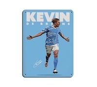 Kevin De Bruyne (9) Póster retro de metal de estaño, arte elegante, pintura de hierro, bar, cueva de gente, cafetería, garaje, decoración de pared, 30 x 40 cm