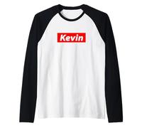 Kevin Name - Ropa de Calle de los años 90 Y2K - Regalo para Kevin Camiseta Manga Raglan