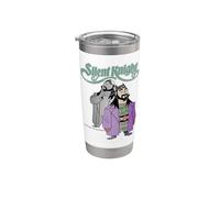Kevin Smith Jay & Silent Bob Caballero de Navidad Vintage Lol Parodia Vaso térmico de acero inoxidable de doble pared