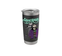 Kevin Smith Jay & Silent Bob Xmas Knight Animado Vintage Vaso térmico de acero inoxidable de doble pared