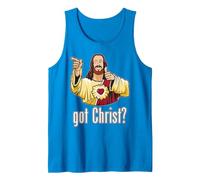 Kevin Smith View Askewniverse Buddy Christ Got Finger Guns Camiseta sin Mangas, Hombre, Zafiro, XXL