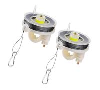 Kevlar Trip Wire on Reusable Reel by Trip Alarm Co (2 Pack) - Early Warning Perimeter Defense For All Trip Alarm Co Devices - 85FT Silicon Coated Kevlar Line On Easy Wind Reel For Camping & Security