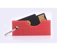 Kevprin Yubicase Funda Protectora para Yubikey 5 NFC / 5C NFC, Funda Resistente a los arañazos, Yubikey no incluida (Rojo, USB A)
