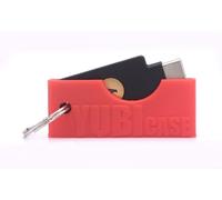 Kevprin Yubicase Funda Protectora para Yubikey 5 NFC / 5C NFC, Funda Resistente a los arañazos, Yubikey no incluida (Rojo, USB C)