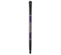 Kevyn Aucoin Brocha de sombra de precisión Duet: doble extremo para afinar el maquillaje de tus ojos y crear ojos ahumados sin esfuerzo. Innovador SMUDGE pequeño, redondo, con punta de cúpula y